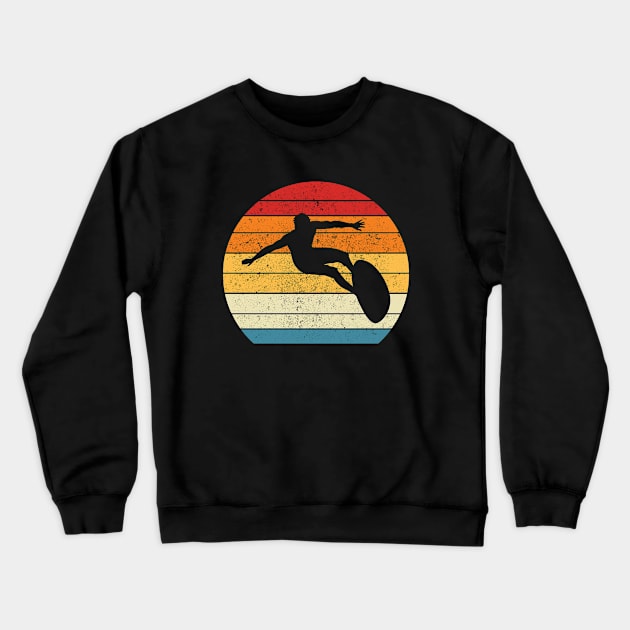 Surfing Vintage Sport Retro 70's and 80's Crewneck Sweatshirt by HammerSonic